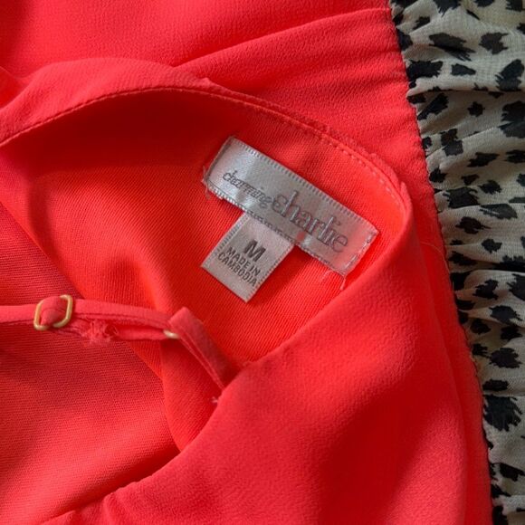 Charming Charlie Leopard Print Maxi Dress Size M - Picture 7 of 7